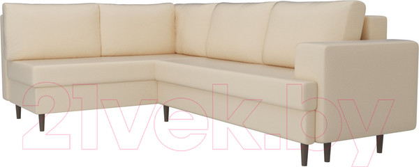 Изображение товара Диван угловой Лига Диванов Сильвана 198 левый (экокожа бежевый)