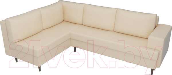 Изображение товара Диван угловой Лига Диванов Сильвана 198 левый (экокожа бежевый)