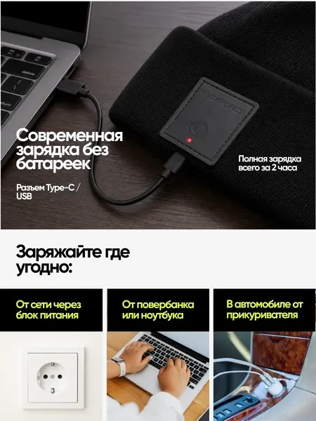 Изображение товара Шапка RockForce RF-333W Black (67865)