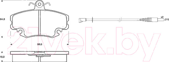Изображение товара Тормозные колодки TRW GDB400