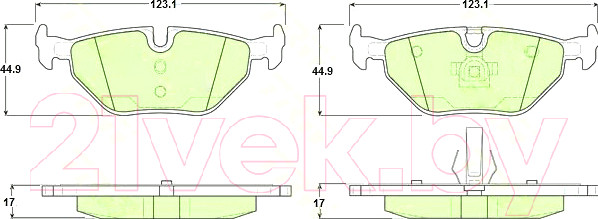 Изображение товара Тормозные колодки TRW GDB1344