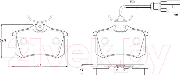 Изображение товара Тормозные колодки TRW GDB1415