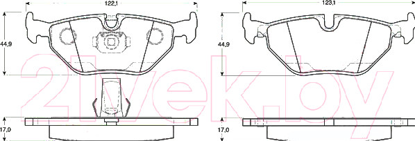 Изображение товара Тормозные колодки TRW GDB1265