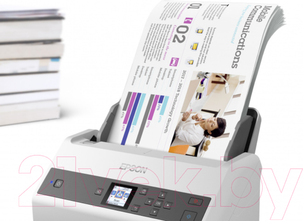 Изображение товара Протяжный сканер Epson WorkForce DS-870 (B11B250401)