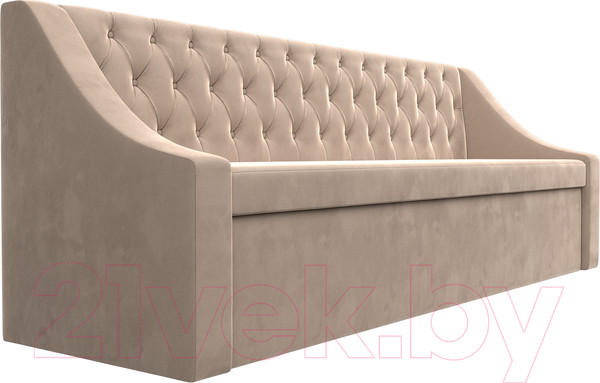 Изображение товара Скамья кухонная мягкая Лига Диванов Мерлин 203 / 101126 (велюр, бежевый)