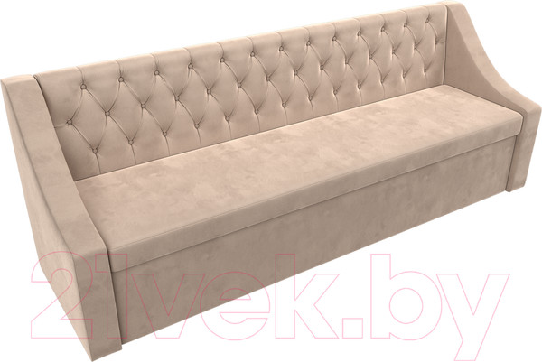 Изображение товара Скамья кухонная мягкая Лига Диванов Мерлин 203 / 101126 (велюр, бежевый)