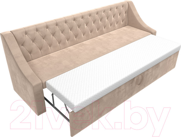 Изображение товара Скамья кухонная мягкая Лига Диванов Мерлин 203 / 101126 (велюр, бежевый)