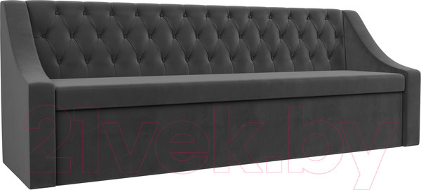 Изображение товара Скамья кухонная мягкая Лига Диванов Мерлин 203 / 101130 (велюр, серый)