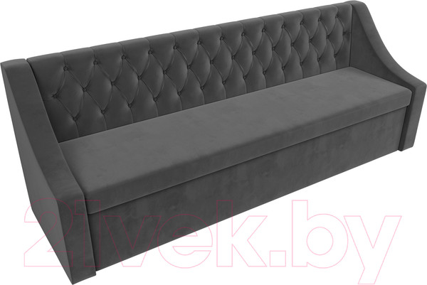 Изображение товара Скамья кухонная мягкая Лига Диванов Мерлин 203 / 101130 (велюр, серый)