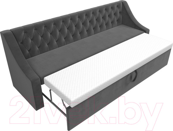 Изображение товара Скамья кухонная мягкая Лига Диванов Мерлин 203 / 101130 (велюр, серый)