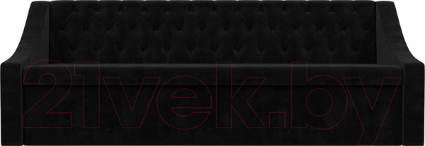 Изображение товара Скамья кухонная мягкая Лига Диванов Мерлин 203 / 101132 (велюр, черный)