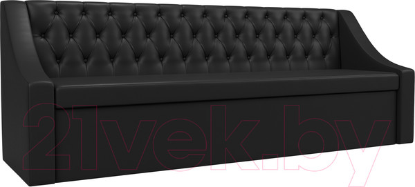 Изображение товара Скамья кухонная мягкая Лига Диванов Мерлин 203 / 101144 (экокожа, черный)