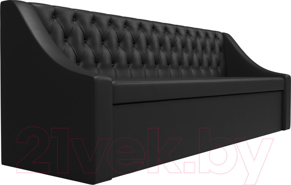 Изображение товара Скамья кухонная мягкая Лига Диванов Мерлин 203 / 101144 (экокожа, черный)