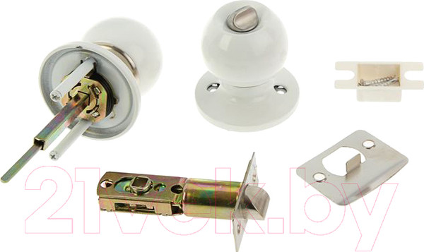 Изображение товара Ручка дверная Аллюр 5560 BK WW / 1197 (белый)