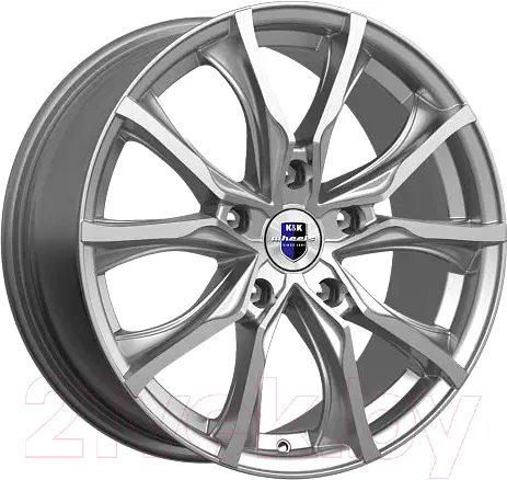 Изображение товара Литой диск K&K Твист (КС697) 17x7.5" 5x114.3мм DIA 67.1мм ET 35мм Дарк платинум