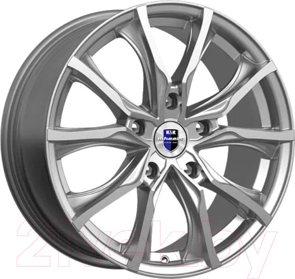 Изображение товара Литой диск K&K Твист (КС697) 17x7.5" 5x114.3мм DIA 67.1мм ET 50мм Дарк платинум