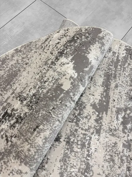 Изображение товара Коврик Behram Serena C596VRE-CREAM-GREY-OVAL (0.8x1.5)
