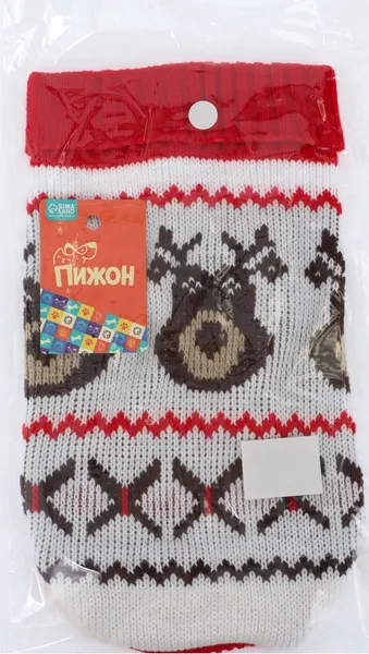 Изображение товара Свитер для животных Пижон Олень Рудольф / 11034705 (2XL, белый)