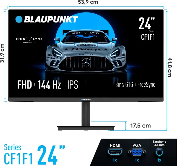Изображение товара Монитор Blaupunkt 24CF1F1