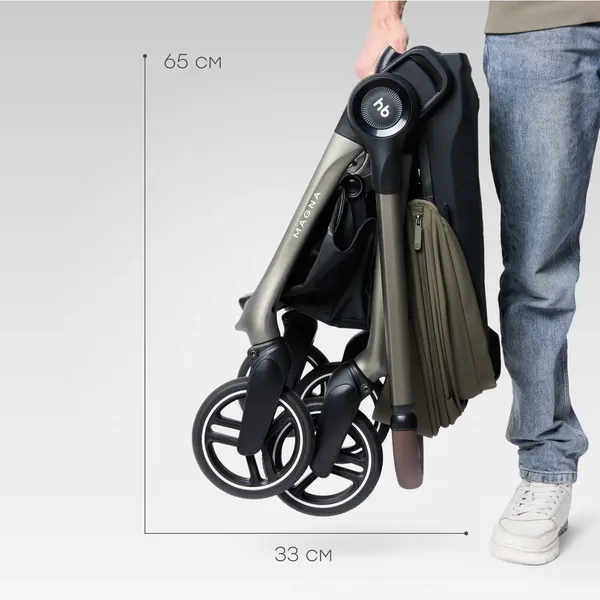 Изображение товара Детская прогулочная коляска Happy Baby Magna (black)