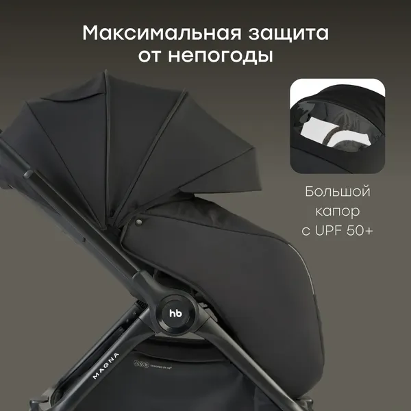 Изображение товара Детская прогулочная коляска Happy Baby Magna (black)