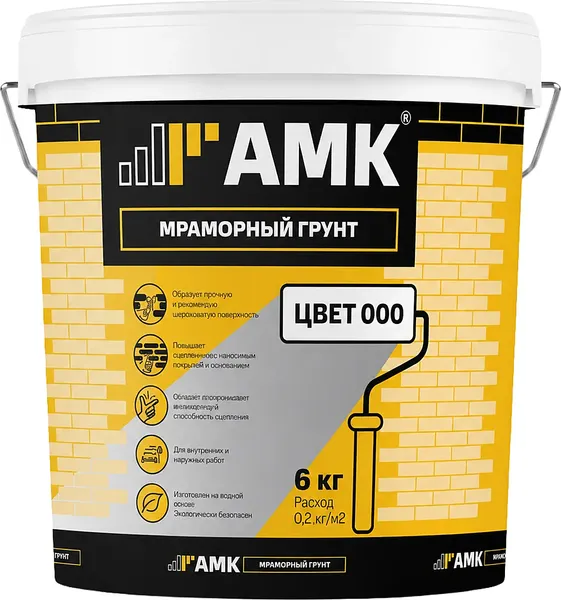 Изображение товара Грунтовка АМК Мраморная №000 (6кг)