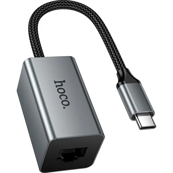 Изображение товара Адаптер Hoco UA48 Type-C в RJ45 (металлик)