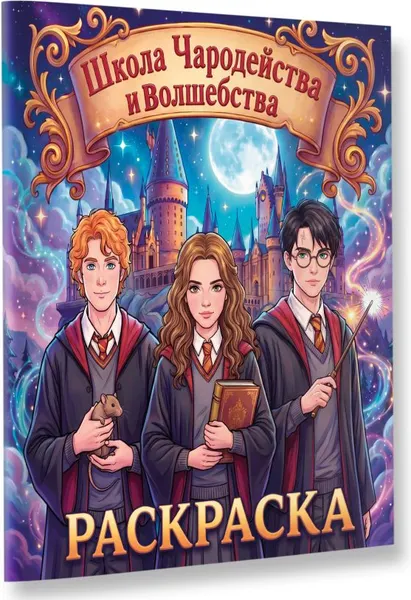 Изображение товара Раскраска АСТ Школа чародейства и волшебства (9785171878191)