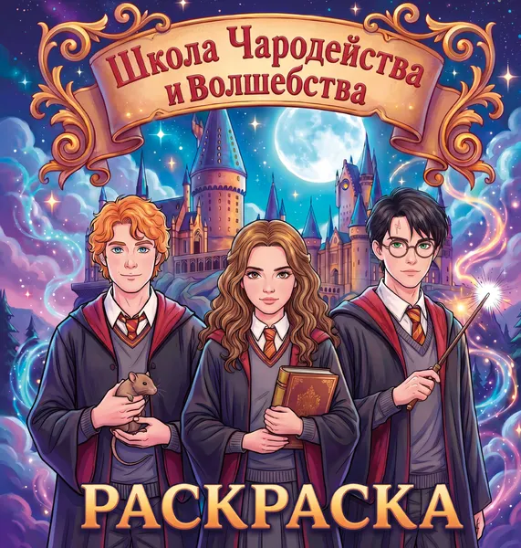 Изображение товара Раскраска АСТ Школа чародейства и волшебства (9785171878191)