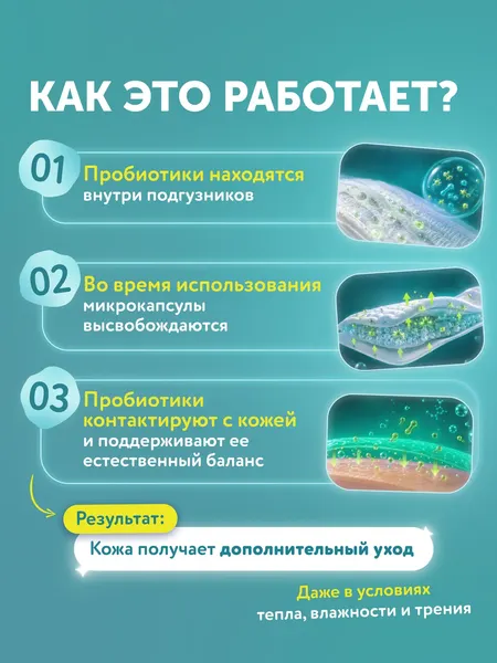Изображение товара Подгузники детские Lovular Probiotic NB 0-4кг (15шт)