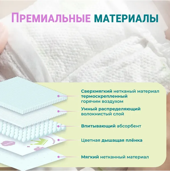 Изображение товара Подгузники-трусики детские Lovular Q L 9-14 кг (44шт)