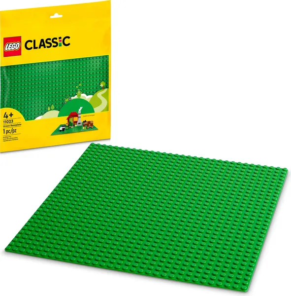 Изображение товара Элемент конструктора Lego Classic. Зелёная пластина / 76216