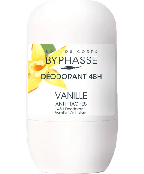 Изображение товара Дезодорант шариковый Byphasse Vanilla 48H с экстратом ванили (50мл)