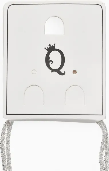Изображение товара Комплект бижутерии Queen Fair Классика. Цепочка + Браслет / 10872313 (серебристый)