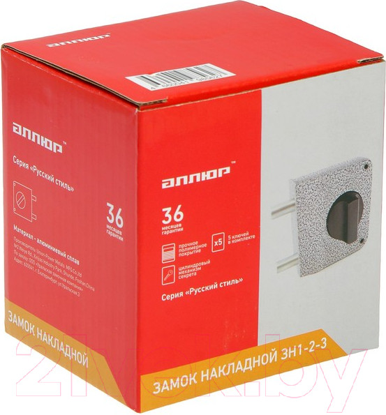 Изображение товара Замок накладной Аллюр ЗН1-2-3 Ф / 10731
