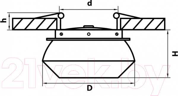 Изображение товара Точечный светильник Lightstar Orbe 51207