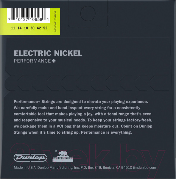 Изображение товара Струны для электрогитары Dunlop Manufacturing DEN1152 EG-NKL 11-52