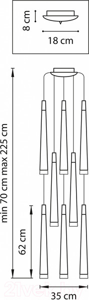 Изображение товара Люстра Lightstar Punto 807084