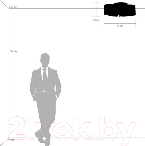 Изображение товара Люстра/потолочный светильник Lightstar Pittore 811052