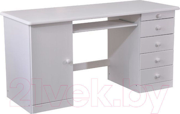Изображение товара Письменный стол Dipriz Вадим-2 / Д 4142-1 (белый воск укрывистый)