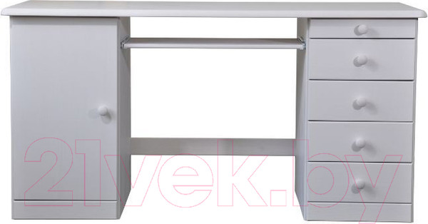 Изображение товара Письменный стол Dipriz Вадим-2 / Д 4142-1 (белый воск укрывистый)