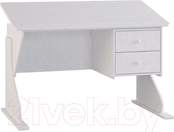 Изображение товара Письменный стол Dipriz Рио / Д 4134-1 (белый воск укрывистый)