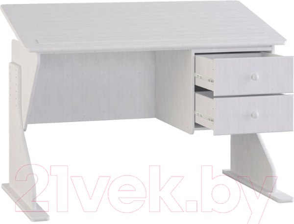 Изображение товара Письменный стол Dipriz Рио / Д 4134-1 (белый воск укрывистый)