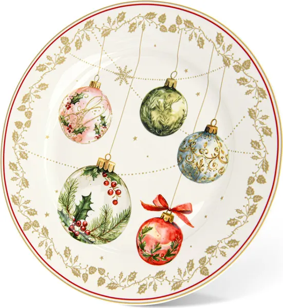Изображение товара Тарелка столовая обеденная Fissman Christmas Balls 13343