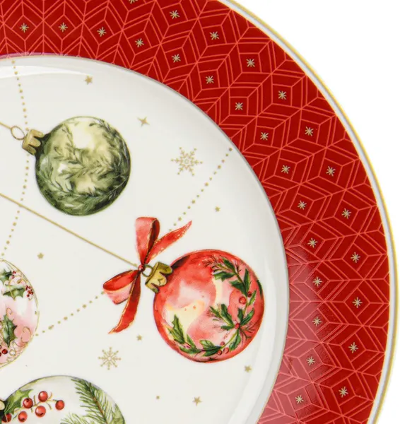 Изображение товара Тарелка столовая обеденная Fissman Christmas Balls 13344