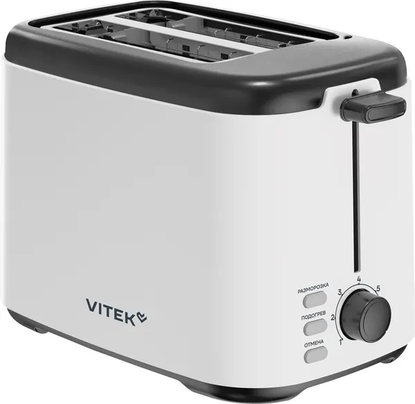 Изображение товара Тостер Vitek VT-T1001 (белый/черный)