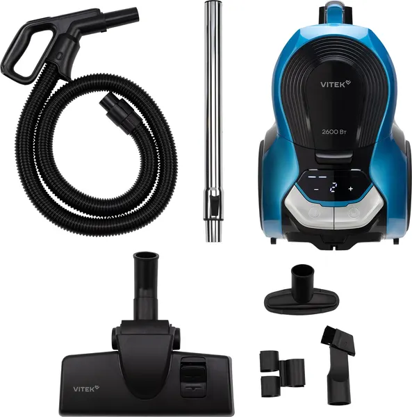Изображение товара Пылесос Vitek VT-CV5410 (голубой/серебристый)