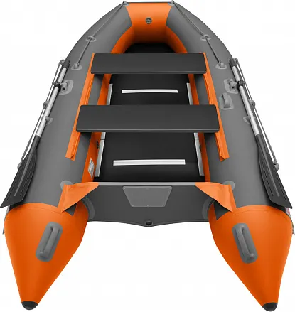 Изображение товара Надувная лодка Roger Boat Хантер Киль 3000 (графит/оранжевый)