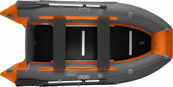 Изображение товара Надувная лодка Roger Boat Хантер Киль 3000 (графит/оранжевый)