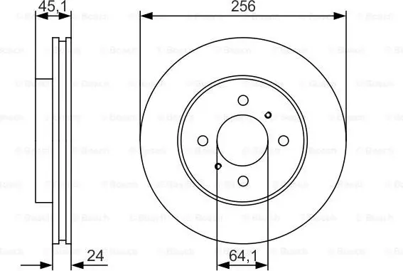 Изображение товара Тормозной диск Bosch 0986479R51